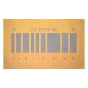 Decorsome x Back to the Future DeLorean Future License Plate Woven Rug - Small