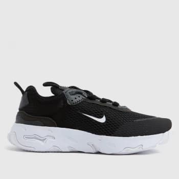 Nike Black & Grey React Live Trainers Junior