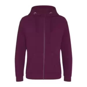 AWDis Just Hoods Mens Graduate Heavyweight Full Zip Hoodie (M) (Burgundy)