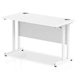 Impulse 1200/600 Rectangle White Cantilever Leg Desk White
