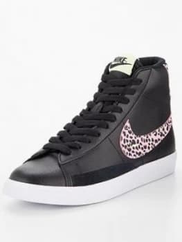 Nike Blazer Mid Junior Trainers - Black Multi