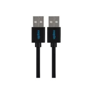 Maplin Premium USB A 2.0 Male to USB A Male Cable 0.75m Black