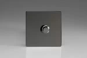 Varilight 1 Gang 2 Way Push On/Off Rotary LED Dimmer 1 x 0 120W (1 10 LEDs) - JDiP401S