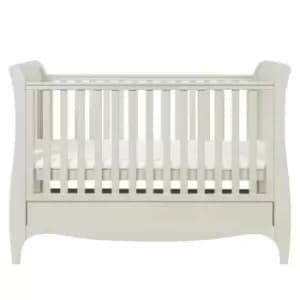 Tutti Bambini Roma Sleigh Cot Bed With Drawer - Linen