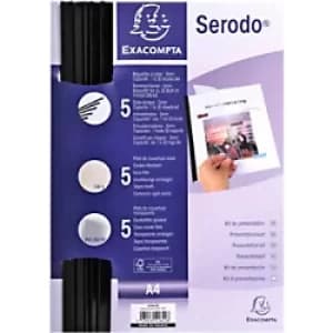 Exacompta Serodo Slide Binders Presentation Kit, Pack of 5