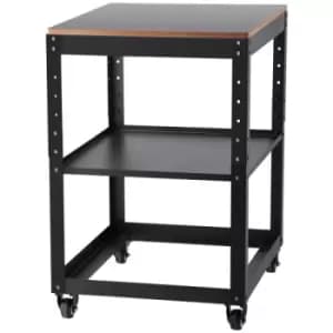 VEVOR Planer Stand, 100 lbs/ 45 kg heavy loads, Three-Gear Height Adjustable thickness planer table,with 4 Stable Casters & Storage Space, for most pl