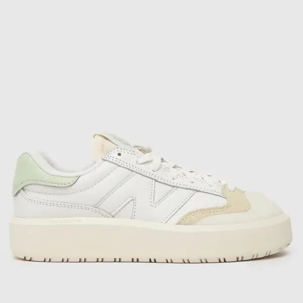 New Balance ct302 trainers in white & green White/Green UK 7 (EU 40½)