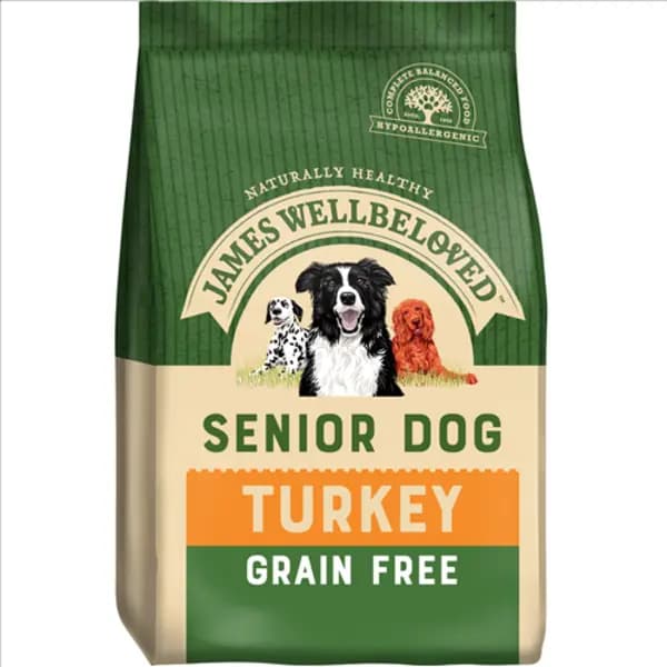 James Wellbeloved Grain Free Senior Turkey and Veg Dry Dog Food 10kg