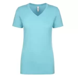 Next Level Womens/Ladies Ideal V-Neck T-Shirt (XL) (Tahiti Blue)
