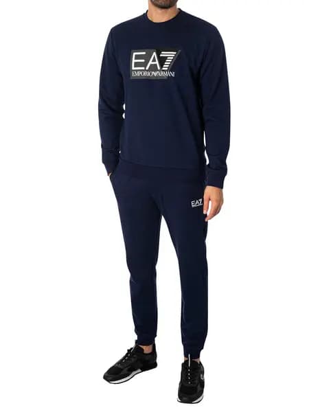 EA7 Graphic Tracksuit Navy Blue XL