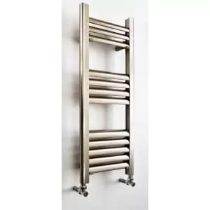 Accuro Korle Champagne Vertical Designer Towel Radiator Brushed Aluminium (H)800 mm (W)300 mm