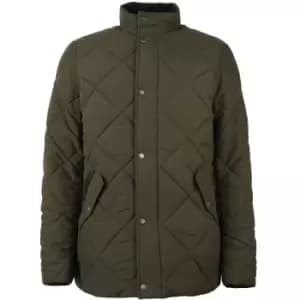 Barbour Mens Winter Chelsea Quilt Jacket Dark Olive Large