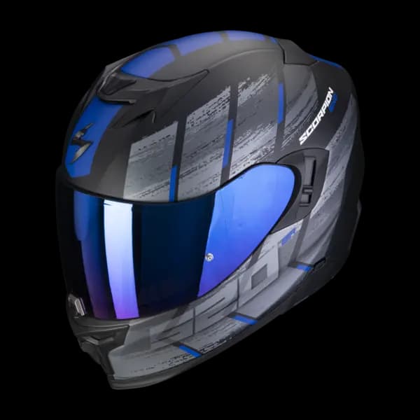 Scorpion Exo-520 Evo Air Maha Matt Black-Blue Full Face Helmet 2XL