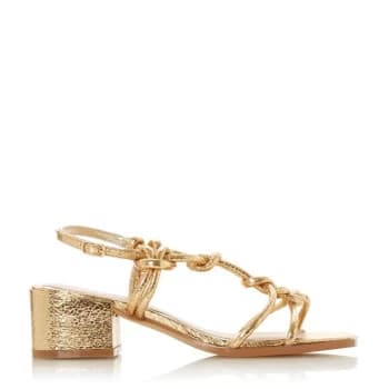 Head Over Heels Jiji Block Heeled Sandals - Gold - 393