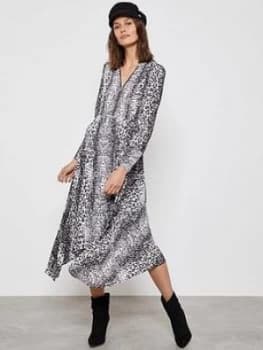 Mint Velvet River Print Zip Front Trapeze Dress - Multi