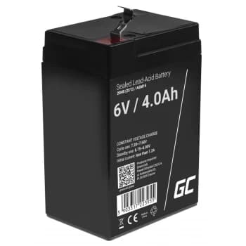 AGM15 - Sealed Lead Acid (VRLA) - 6 V - Black - 4 Ah - 5 year(s)
