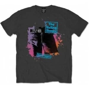 Rolling Stones Sticky Colours Charcoal Mens T Shirt: Larg