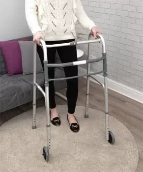 Aidapt Lightweight Aluminium Folding Two Wheel Walking Frame