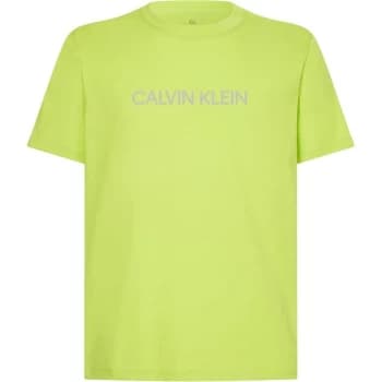 Calvin Klein Performance Essential Logo T Shirt - Acid Lime