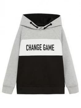 Mango Boys Change Game Hooded Top - Grey