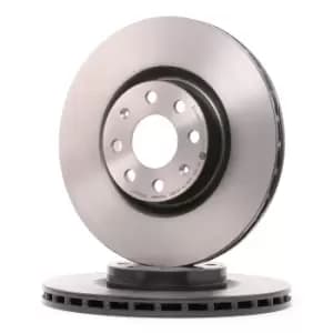 PAIR PAINTED BREMBO BRAKE DISCS 09.4939.31