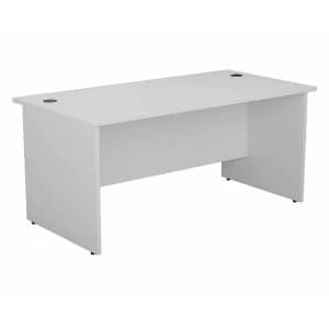 TC Office Rectangular Desk with Panel End Legs 1800 x 800mm, White