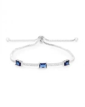 Jon Richard Silver Blue Pave Toggle