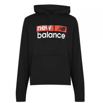 New Balance Logo Hoodie Mens - Black