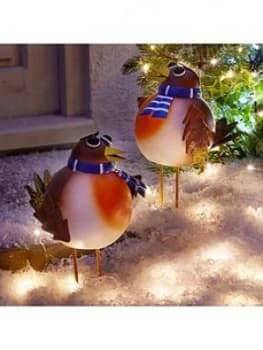 Three Kings Set Of 2 Rockin' Robin Large Outdoor Christmas Ornaments