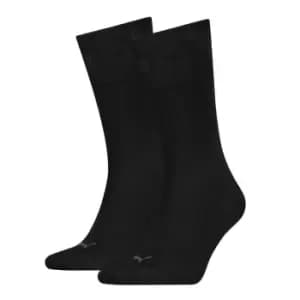 Puma 2 Pack Classic Pique Socks Mens - Black