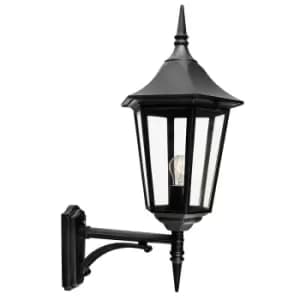 Valencia Grande 1 Light Outdoor Wall Lantern Light Black IP54, E27