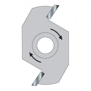 Trend Threaded Slotter Blade for 33 Series M12 Arbors 40mm 20mm M12 Thread