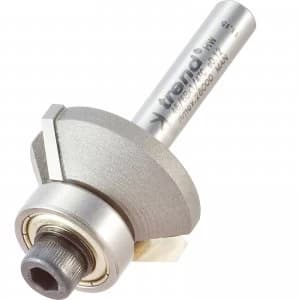 Trend Bearing Guided Bevel Trimmer Router Cutter 27mm 9mm 1/4"