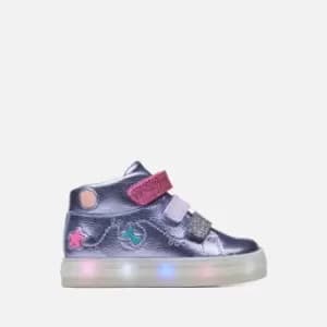 Clarks Toddlers First Flare Sea Flashing Light Up Boots - Purple - UK 4 Baby