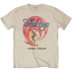 The Beach Boys - 1983 Tour Mens Large T-Shirt - Sand