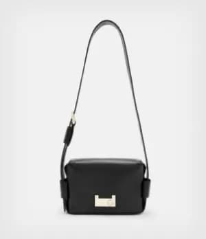 AllSaints Womens Frankie 3-In-1 Leather Crossbody Bag, Black