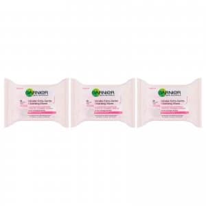 Garnier Micellar Face Wipes Sensitive Skin 25 Wipes (3 Pack)