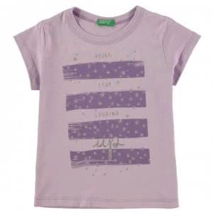 Benetton Short Sleeve T Shirt - Lilac
