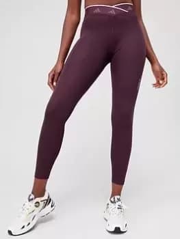 adidas Tech-Fit V-Shape 7/8 Leggings - Dark Red, Dark Red Size XS Women