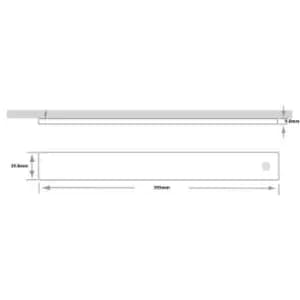 2x 305mm Rechargeable Kitchen Cabinet Strip Light & Auto PIR On/Off - Natural White LED