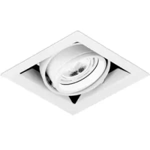 Aurora Adjustable IP20 GU10 Non-Integrated Downlight Matt White- AU-MGU101MW