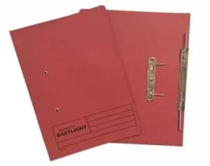 ValueX Transfer Spring File Manilla Foolscap 285gsm Red (Pack 25)