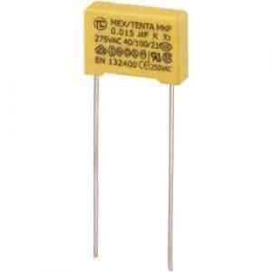 MKP X2 suppression capacitor Radial lead 0.015 uF 275 V AC 10 10 mm L x W x H 13 x 4 x 9mm MKP X2