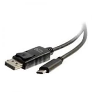 C2G 1.8m (6ft) USB C to DisplayPort Adapter Cable 4K - Black