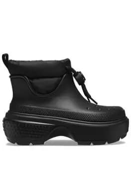 Crocs Stomp Puff Boot - Black, Size 5, Women