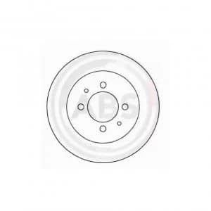 Rear Pair (2x) of Brake Disc A.B.S. 16214
