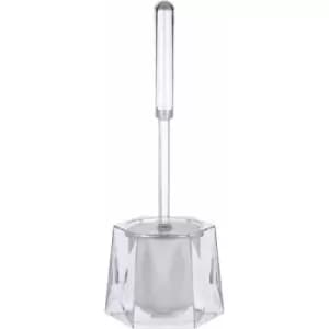 Clear Toilet Roll Holders Free Standing Acrylic Brush Holder Hexagon Toilet Brushes And Holders Sets Diamante Detailed Freestanding Toilet Roll