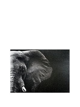Arthouse Elephant Canvas 57 x 77cm 45% MDF,45% Polyester Canvas,5% Metal,5% Handpaint