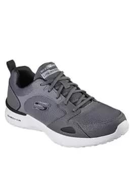 Skechers Skech-air Dynamight Memory Foam Lace Up Trainer, Charcoal, Size 10, Men
