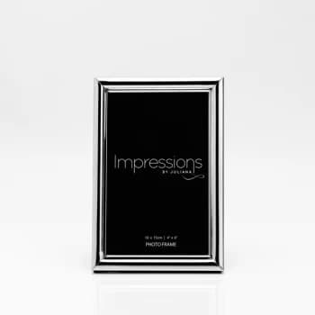 4" x 6" - Silver Plated Photo Frame with Bevelled Edge